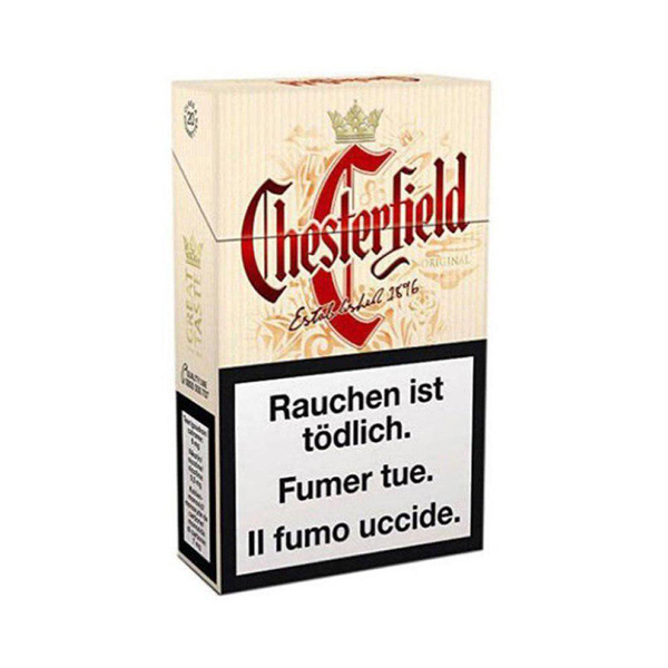 Buy Chesterfield Original Cigarettes Online At Best Price. Your order will reach you within a short period. Buy cheap Chesterfield Original cigarettes online worldwide shipping. Best store to buy Chesterfield Original cigarettes Europe. Duty free Chesterfield Original for sale online in UK